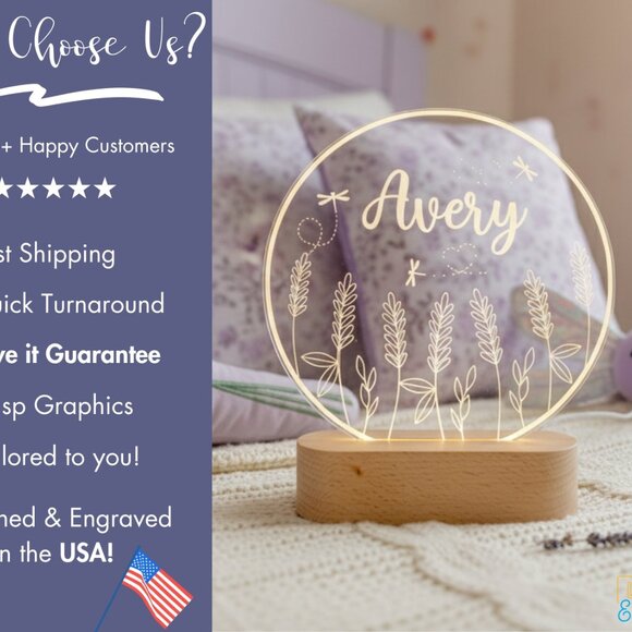 Custom Garden LED Night Light – Unique Decor for Nature Enthusiasts - Picture 4 of 8